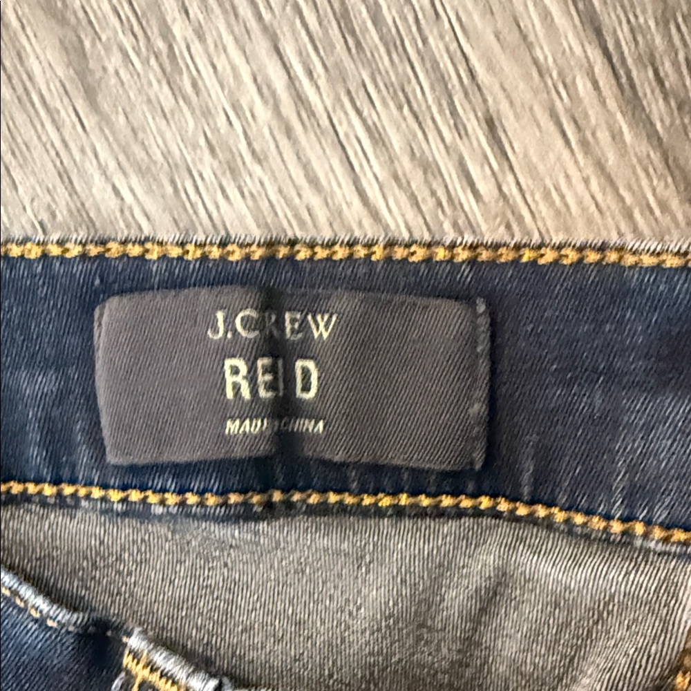 J. Crew Women's Straight Leg Jeans - Dark Blue EUC - Picture 5 of 6